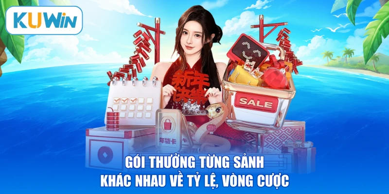 Gói thưởng từng sảnh khác nhau về tỷ lệ, vòng cược