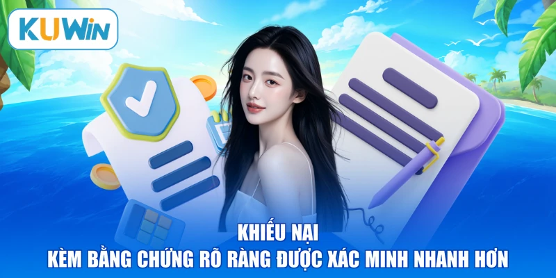 Khiếu nại kèm bằng chứng rõ ràng được xác minh nhanh hơn