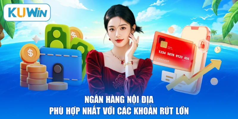 Ngân hàng nội địa phù hợp nhất với các khoản rút lớn
